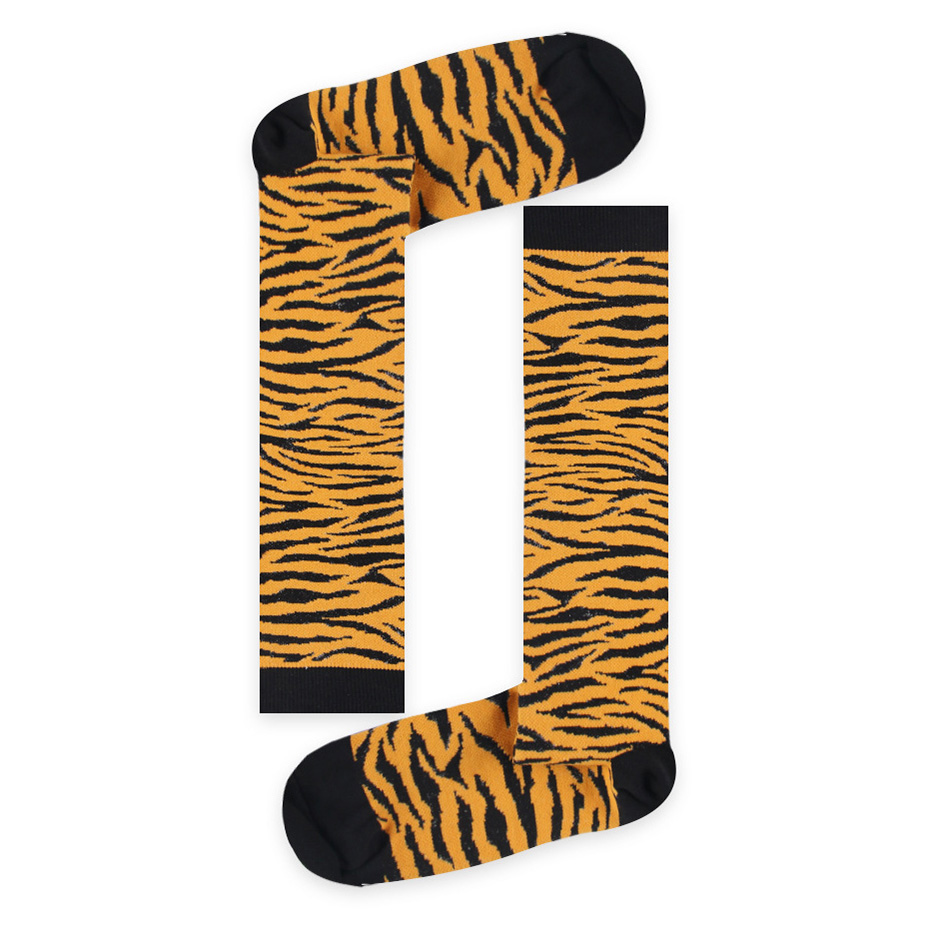 Leopard Print Compression Sock Quick Dry Breathable Sports Leisure Socks for Flying Trainer Socks